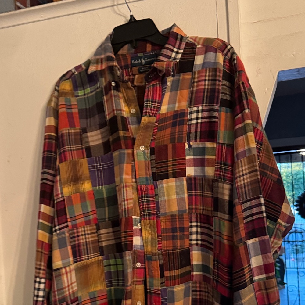 Ralph Lauren Vibrant Patchwork Plaid Shirt